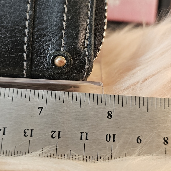 Chloe Paddington Leather Black Gold Full Zip Long Wallet W/ Working Padlock Key - Picture 14 of 16